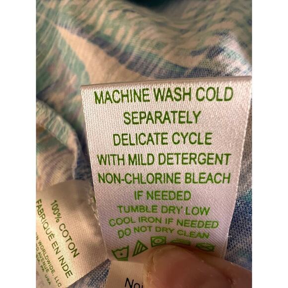 Lilly Pulitzer Essie Top Size XS Aboat Time Light Lilac Verbena Sleeveless - Picture 8 of 8